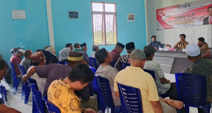Serap Aspirasi Warga, Anggota DPRD Tanjabtim Usman, S.IP Fokus pada Pemerataan Pembangunan