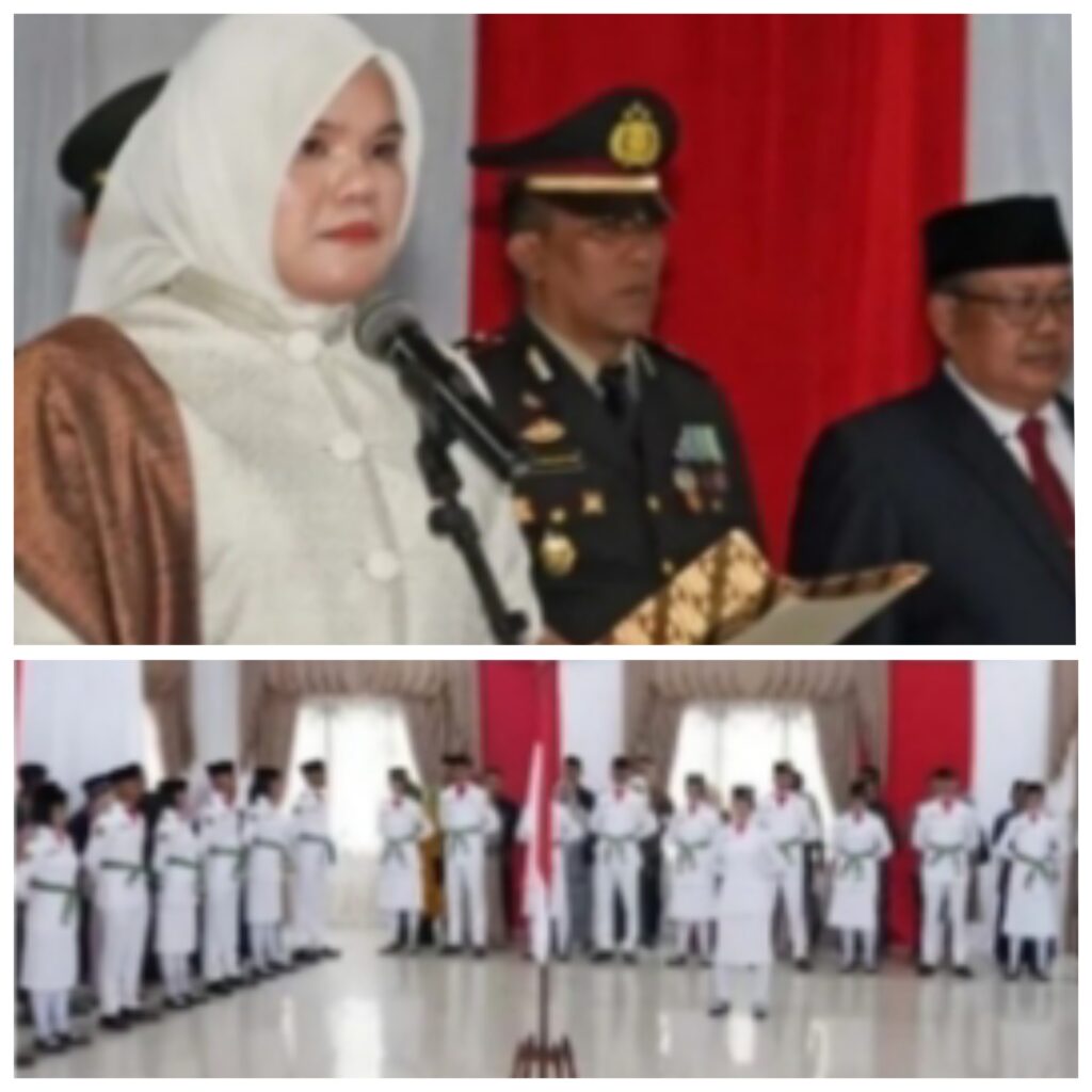 Bupati Tanjabtim Hj Dillah Hikmah Sari  Apresiasi Putra-putri Terbaik Yang Terpilih Jadi Paskibraka HUT RI Ke-80